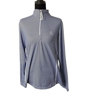 Rhoback Women's Don't Mess Texas Flag Golf Shirt Quarter-Zip Performance Medium